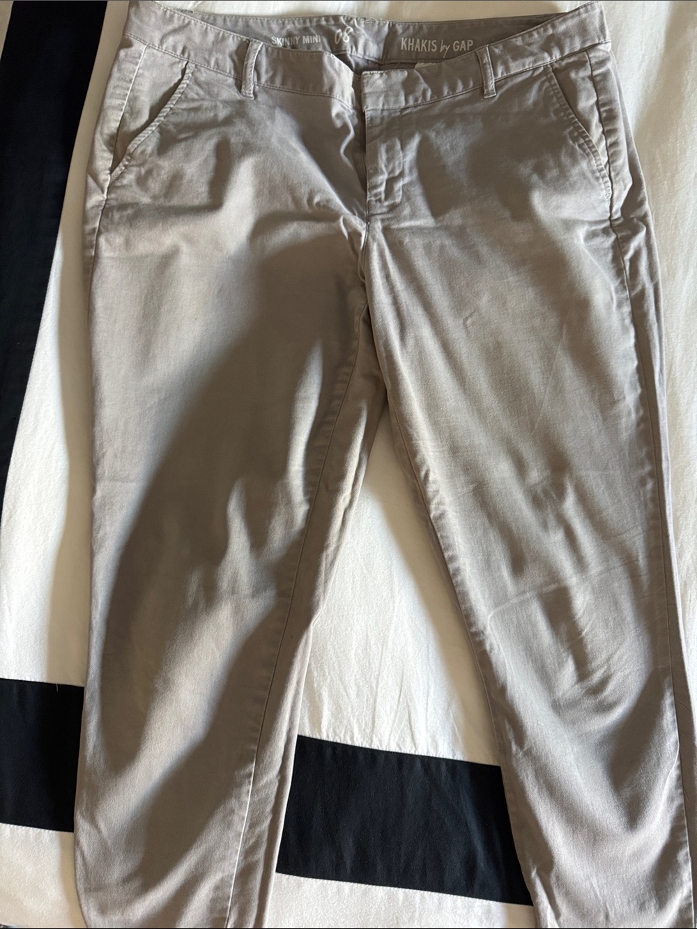 GAP Women's Skinny Mini Khaki Pants - Gray